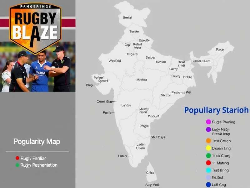 Rugby Blaze India Popularity Map